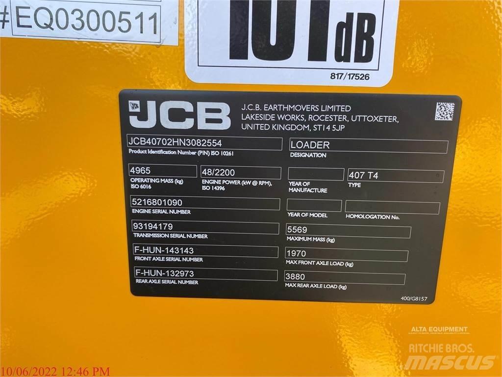 JCB 407 Hjullastere