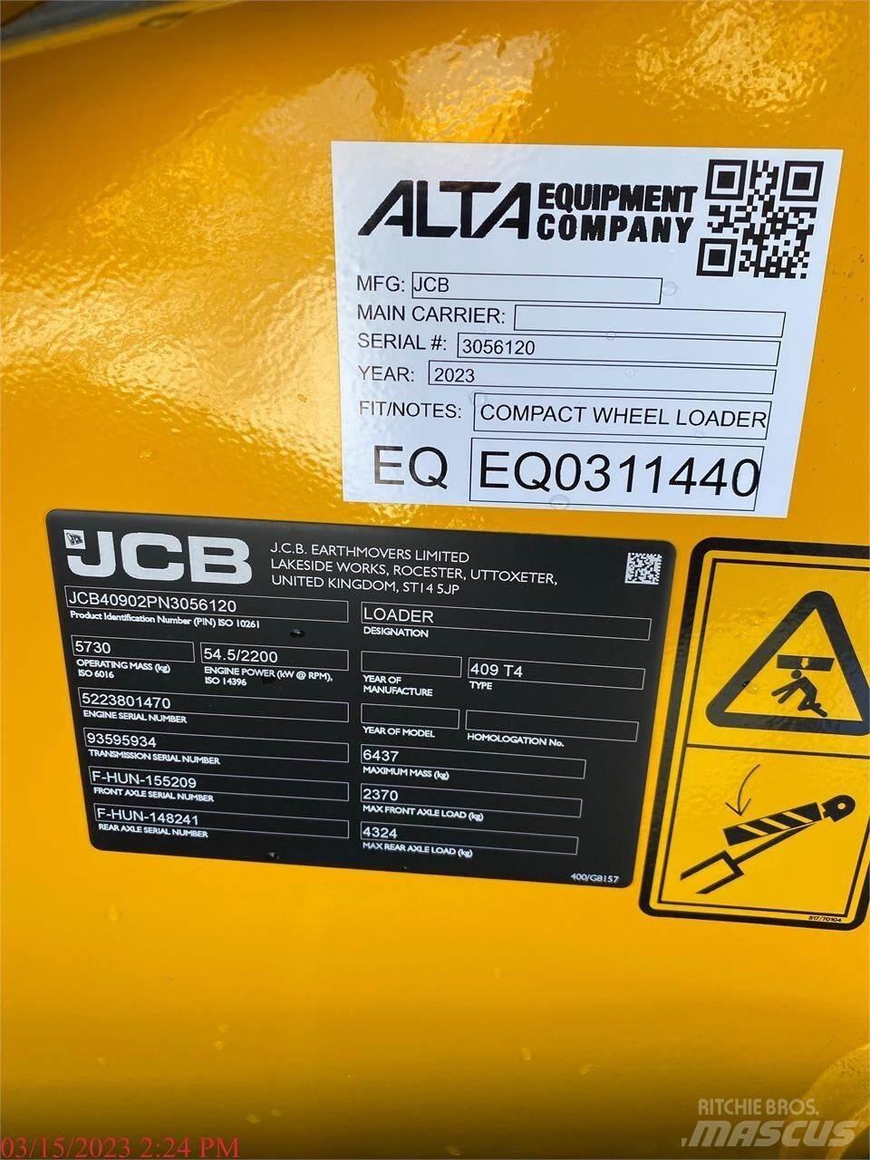 JCB 409 Hjullastere
