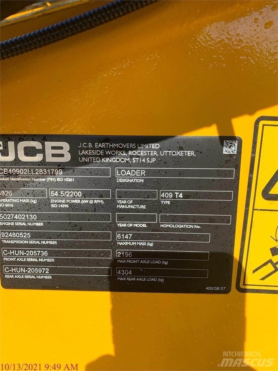 JCB 409 Hjullastere