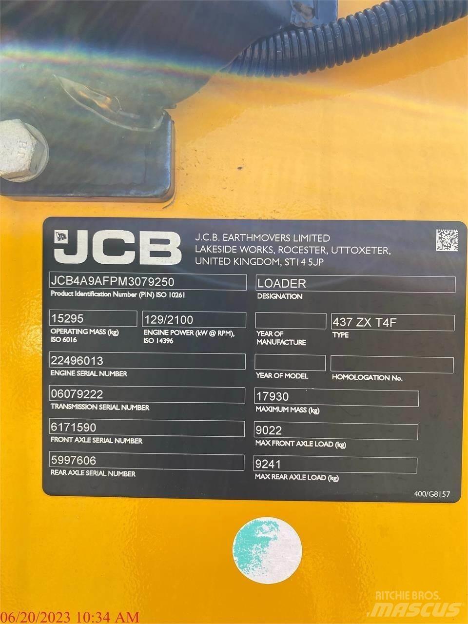 JCB 437ZX Hjullastere