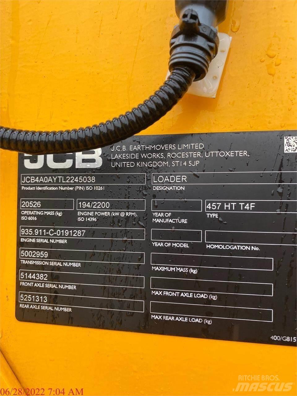 JCB 457HT Hjullastere