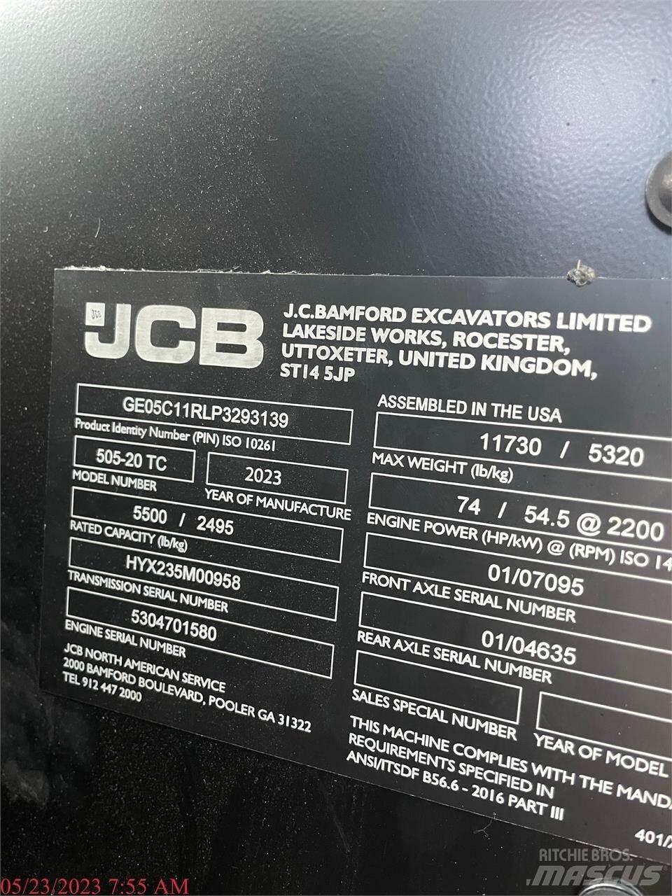 JCB 505-20TC Teleskoplastere
