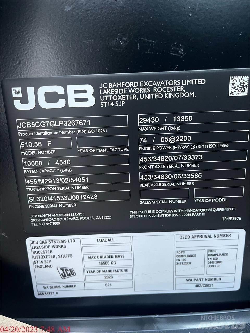 JCB 510-56 Teleskoplastere