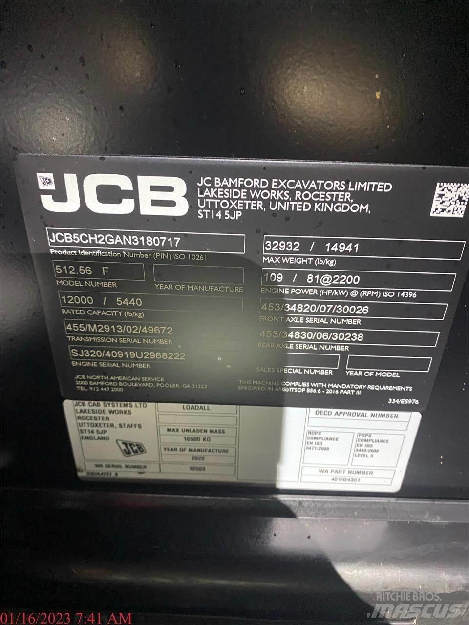 JCB 512-56 Teleskoplastere
