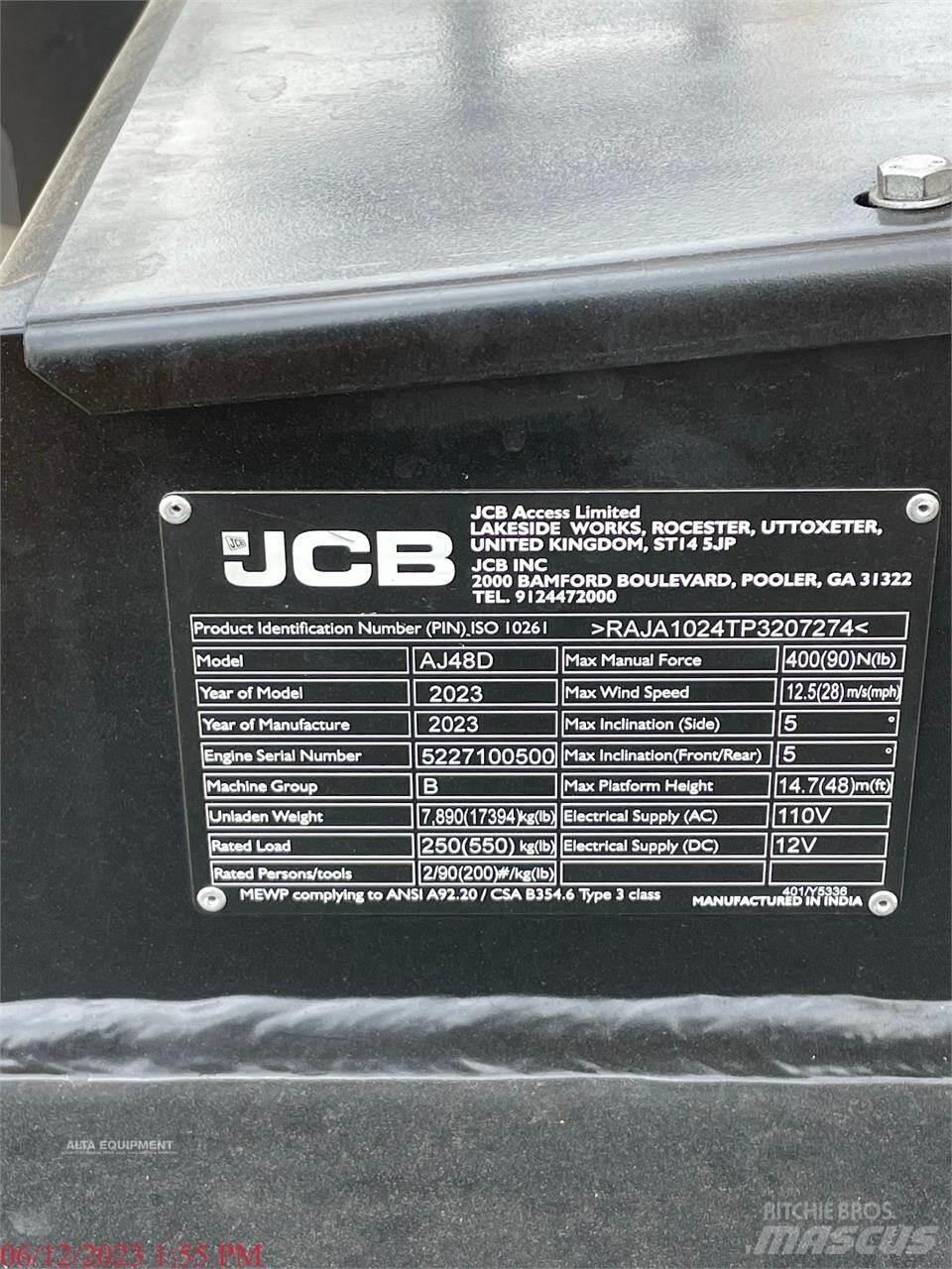 JCB AJ48D Leddede bomlifter
