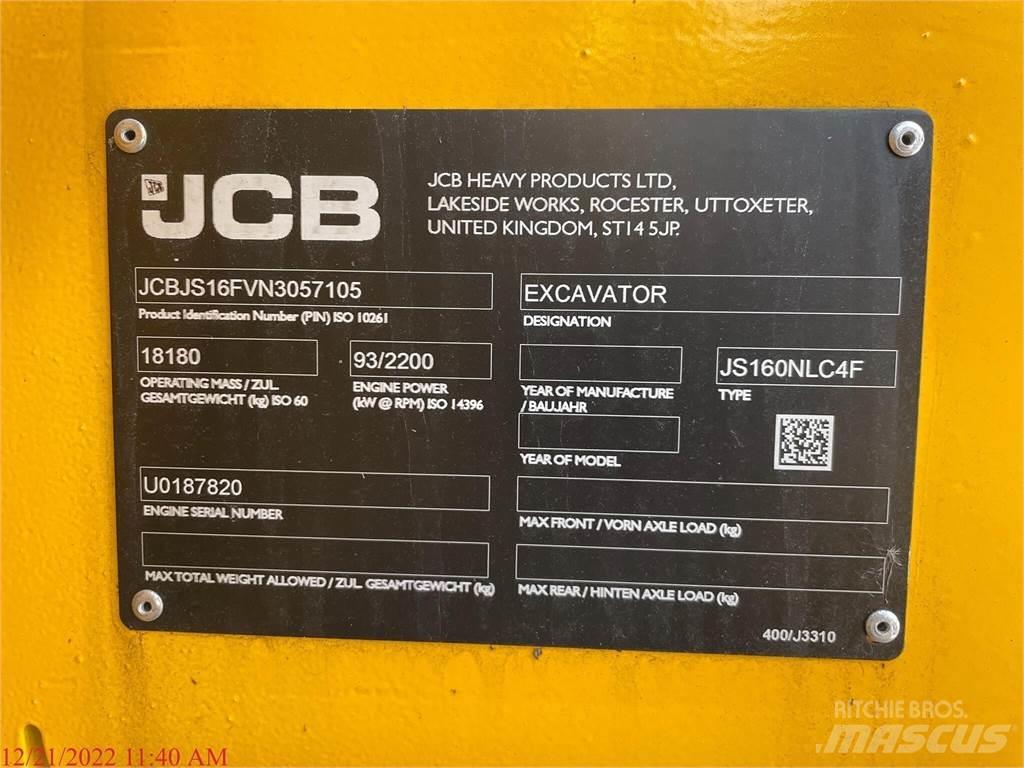JCB JS160 Beltegraver