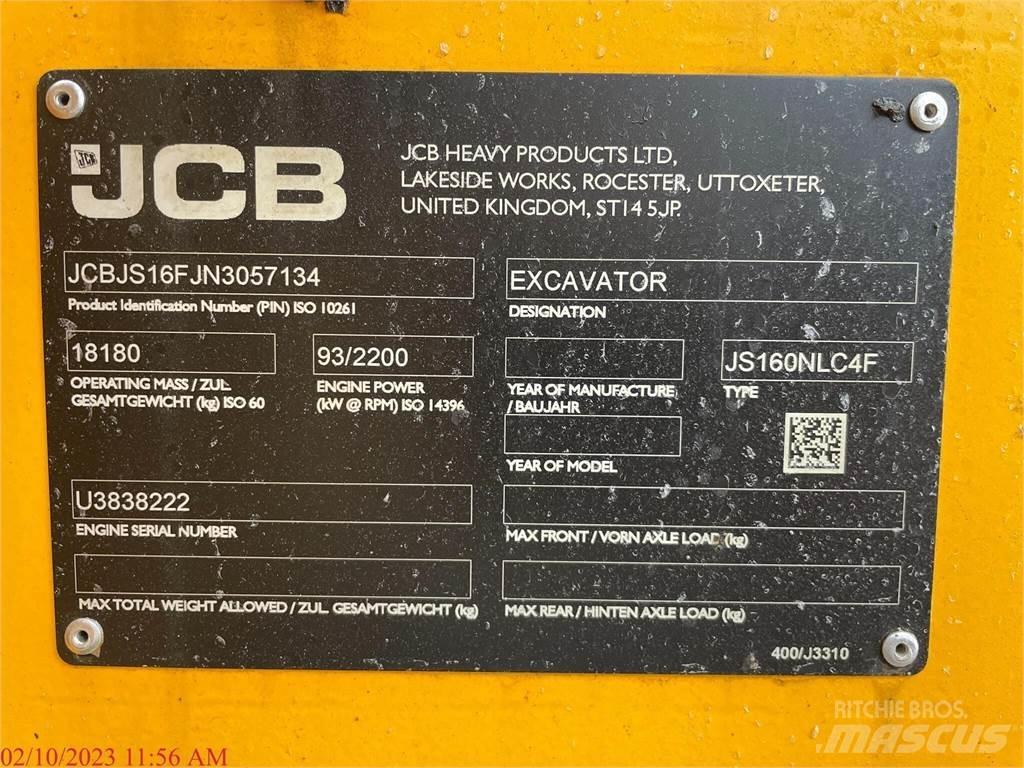 JCB JS160 Beltegraver