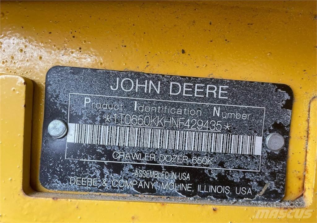 John Deere 650K LGP Dozere Beltegående