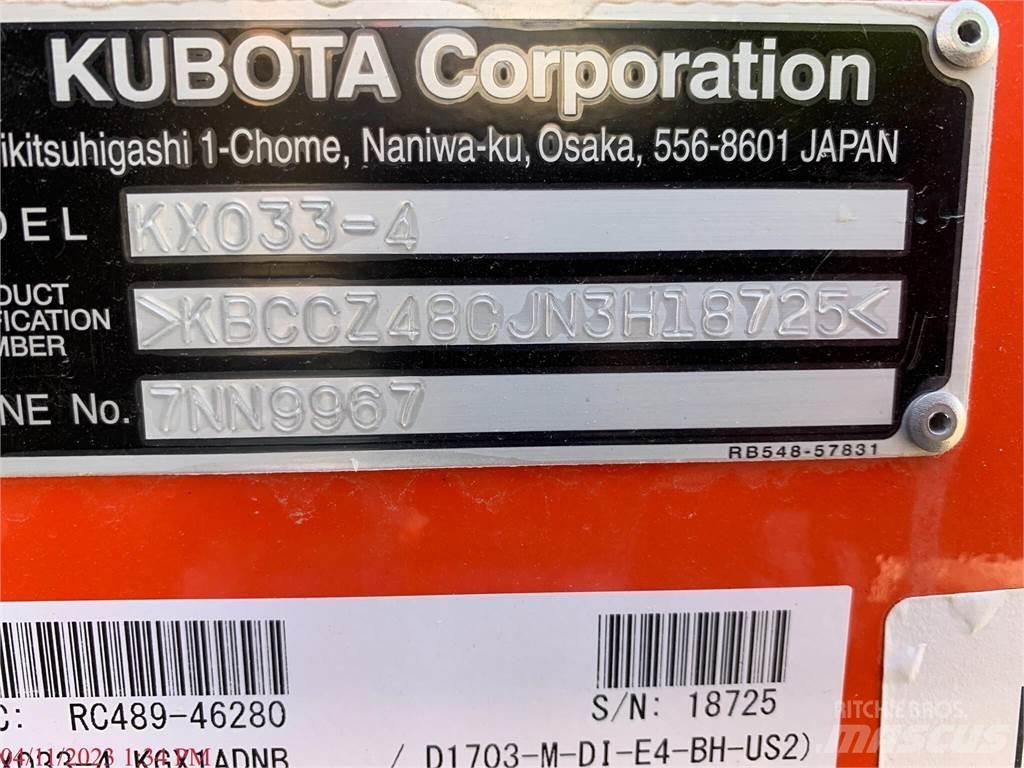 Kubota KX033-4 Minigravere <7t