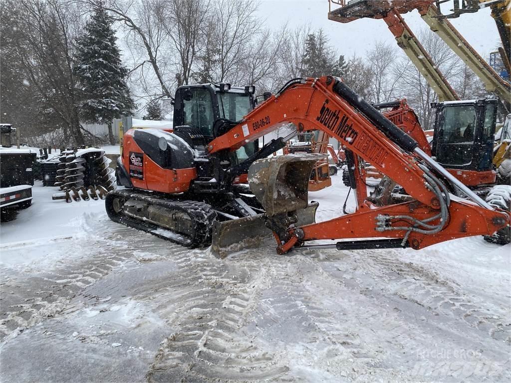 Kubota KX080 Beltegraver