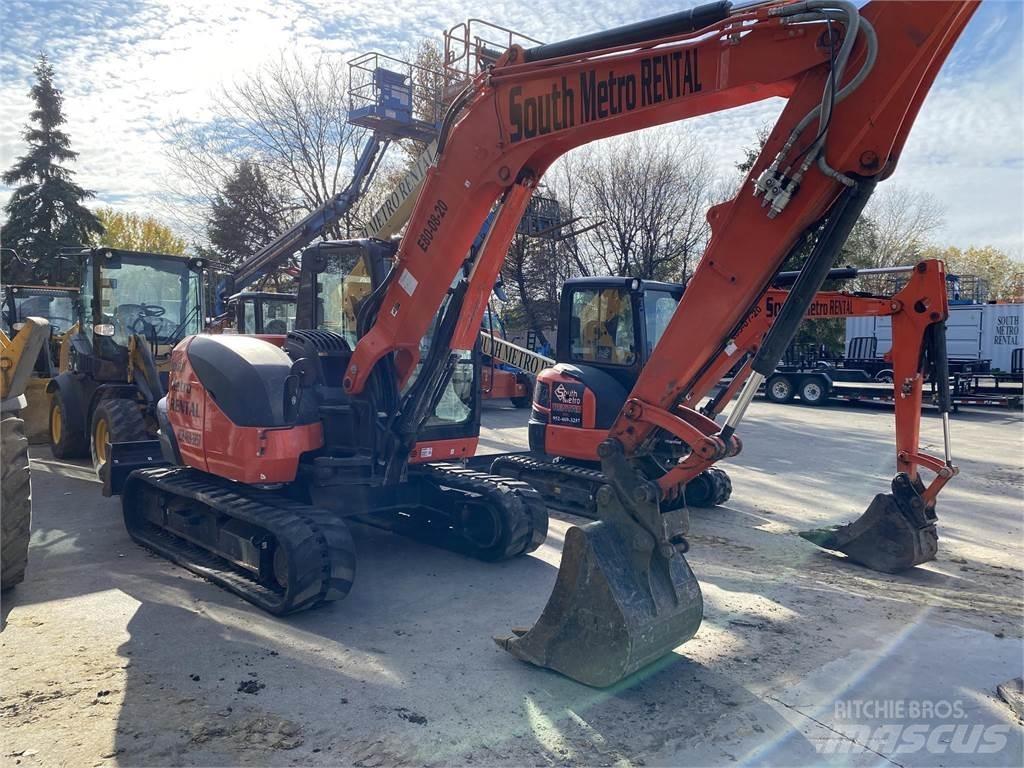 Kubota KX080 Beltegraver
