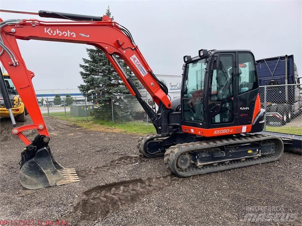 Kubota KX080-4 Beltegraver