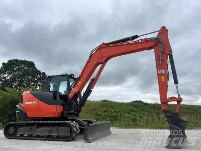 Kubota KX080-4A Beltegraver