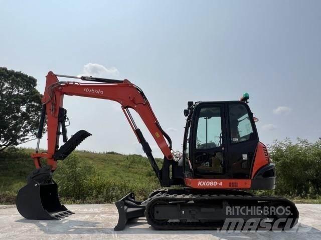 Kubota KX080-4A Beltegraver