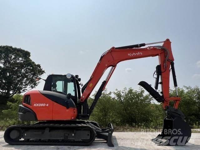Kubota KX080-4A Beltegraver