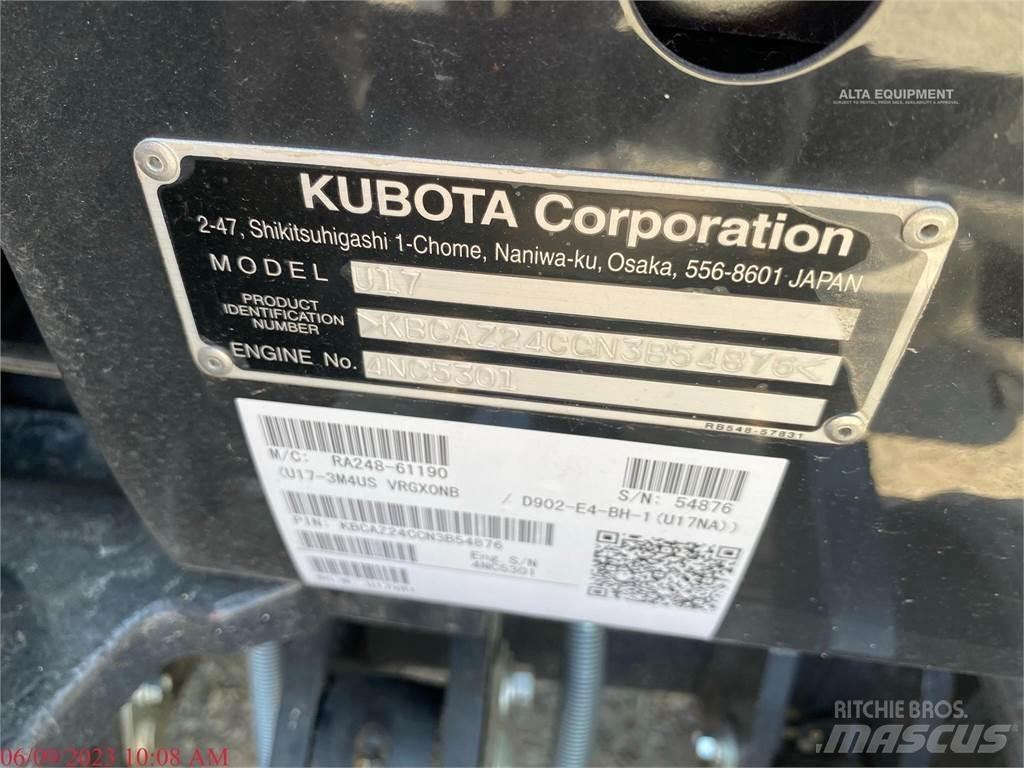 Kubota U17 Minigravere <7t