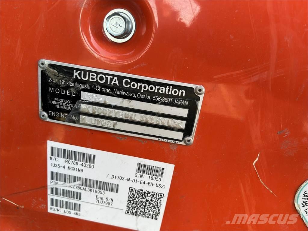 Kubota U35-4 Minigravere <7t