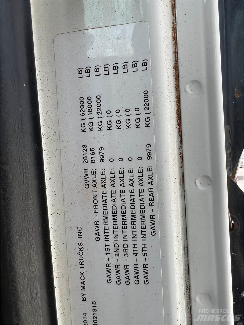 Mack GRANITE GU713 Anlegg - Annet