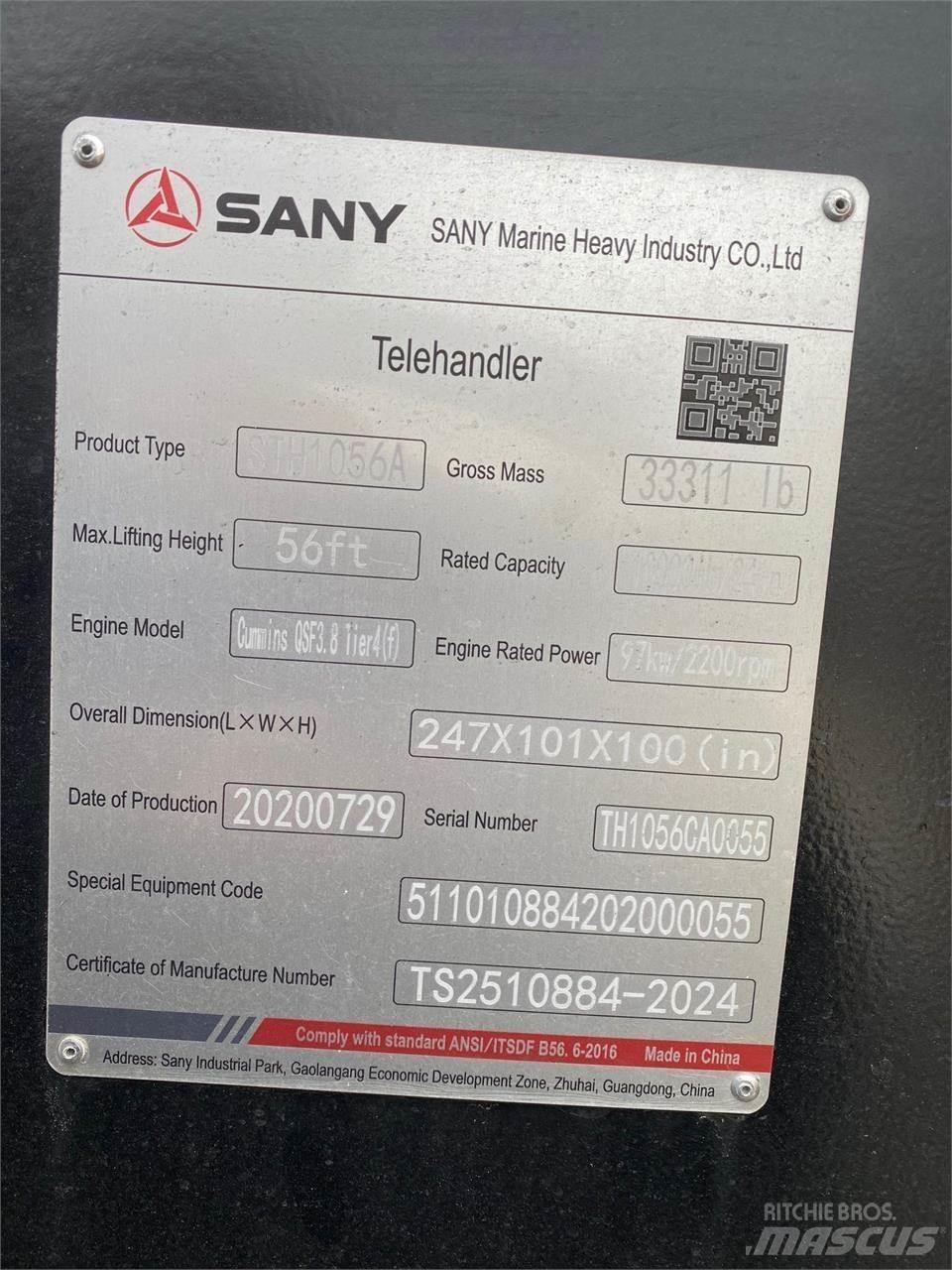 Sany STH1056A Teleskoplastere