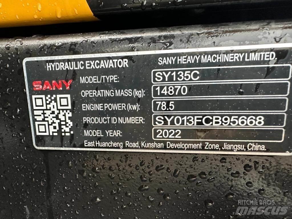 Sany SY135C Beltegraver