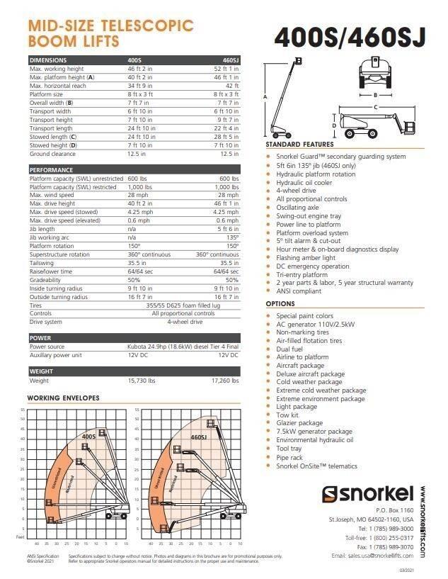 Snorkel 400S Teleskop bomlifter