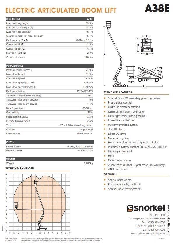 Snorkel A38E Leddede bomlifter