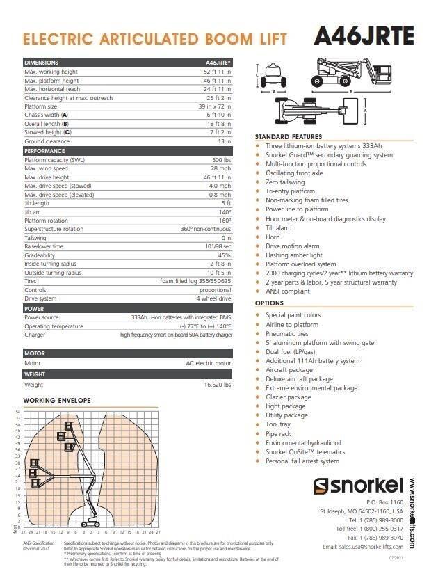 Snorkel A46JRTE Leddede bomlifter