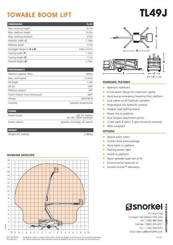Snorkel TL49J Tilhengerlifter