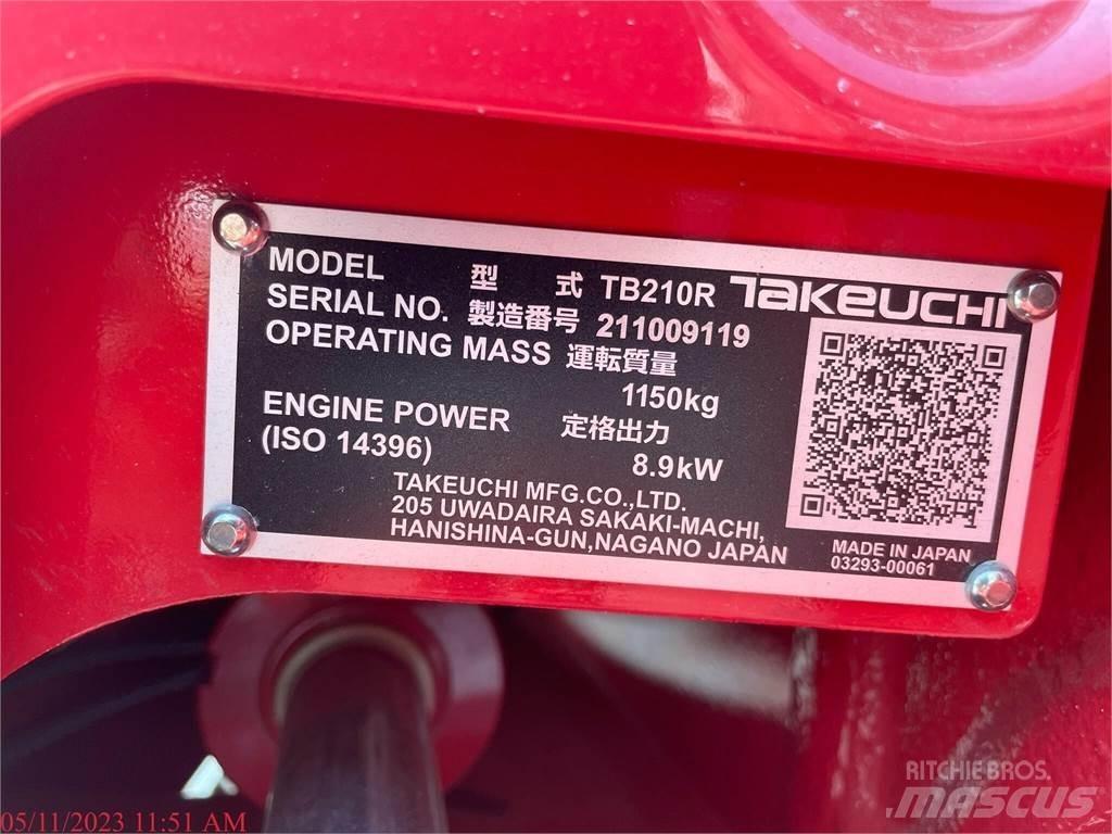 Takeuchi TB210R Minigravere <7t