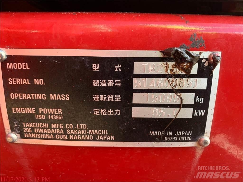 Takeuchi TB2150 Beltegraver