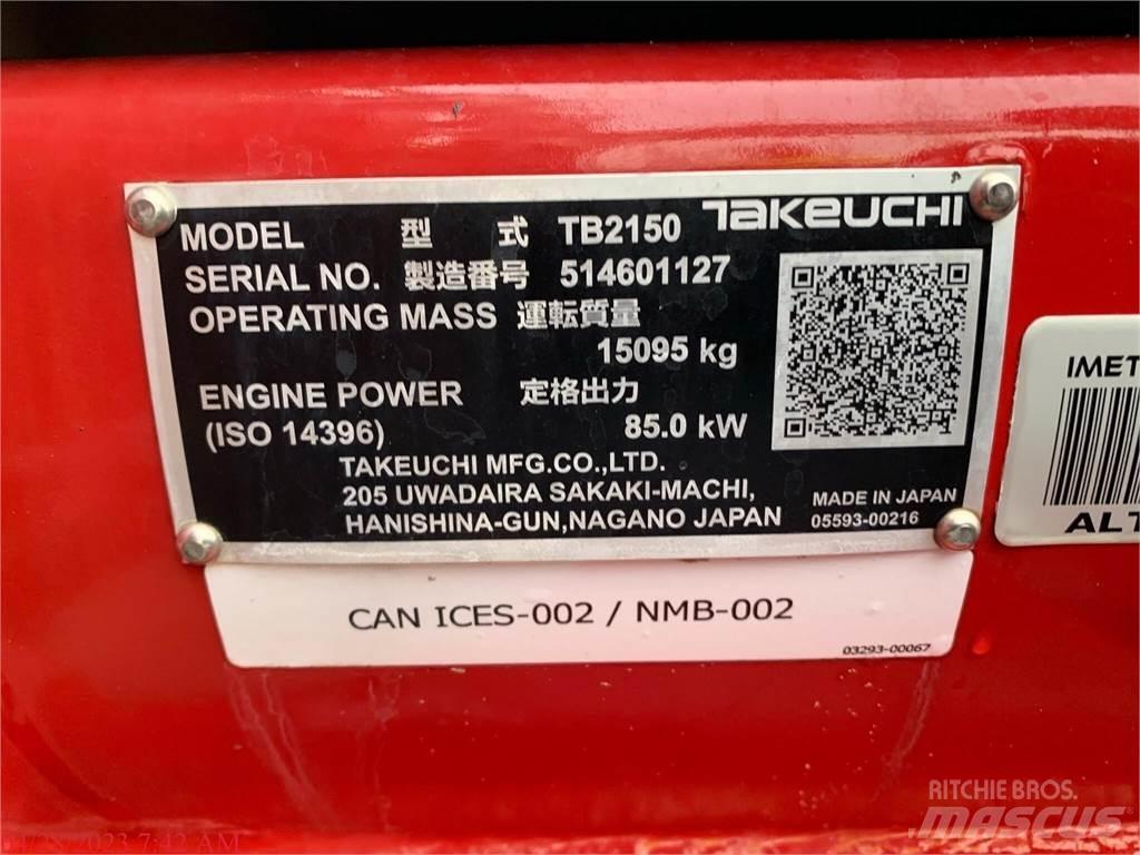 Takeuchi TB2150 Beltegraver