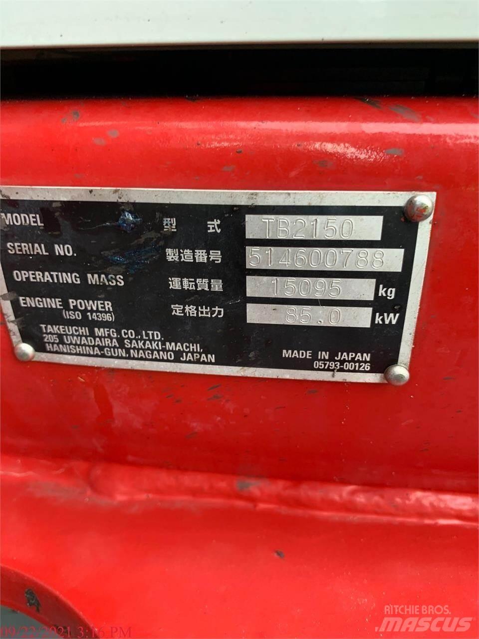 Takeuchi TB2150 Beltegraver