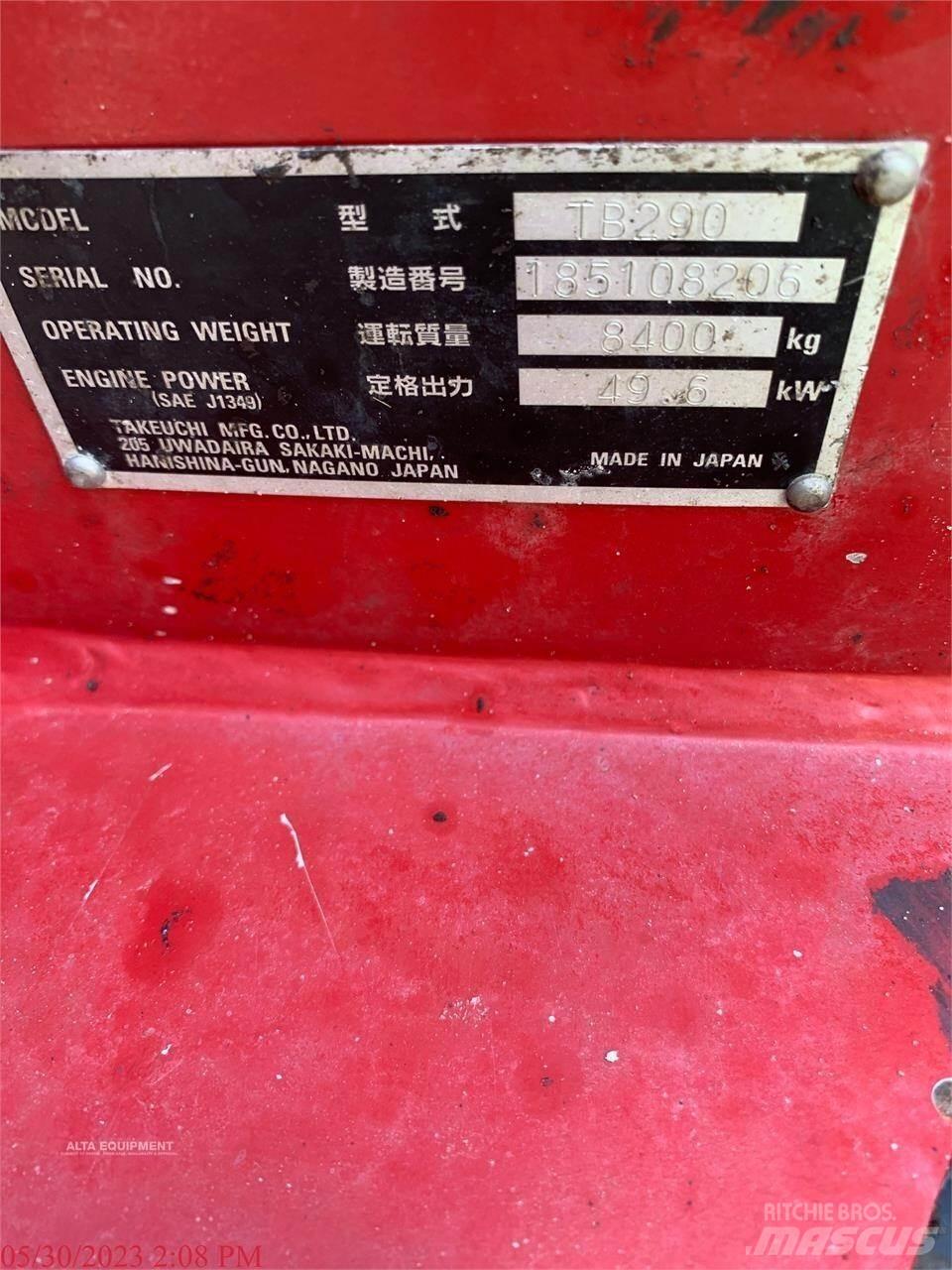 Takeuchi TB290 Beltegraver
