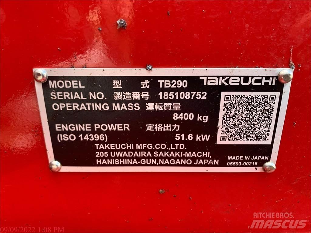 Takeuchi TB290 Beltegraver