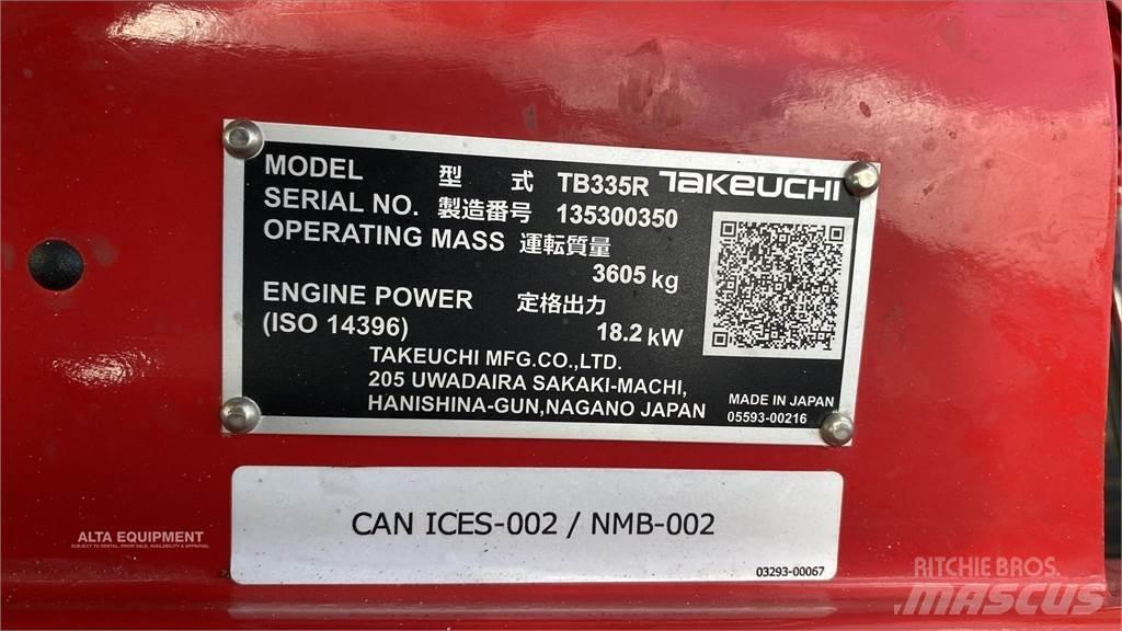 Takeuchi TB335R Minigravere <7t