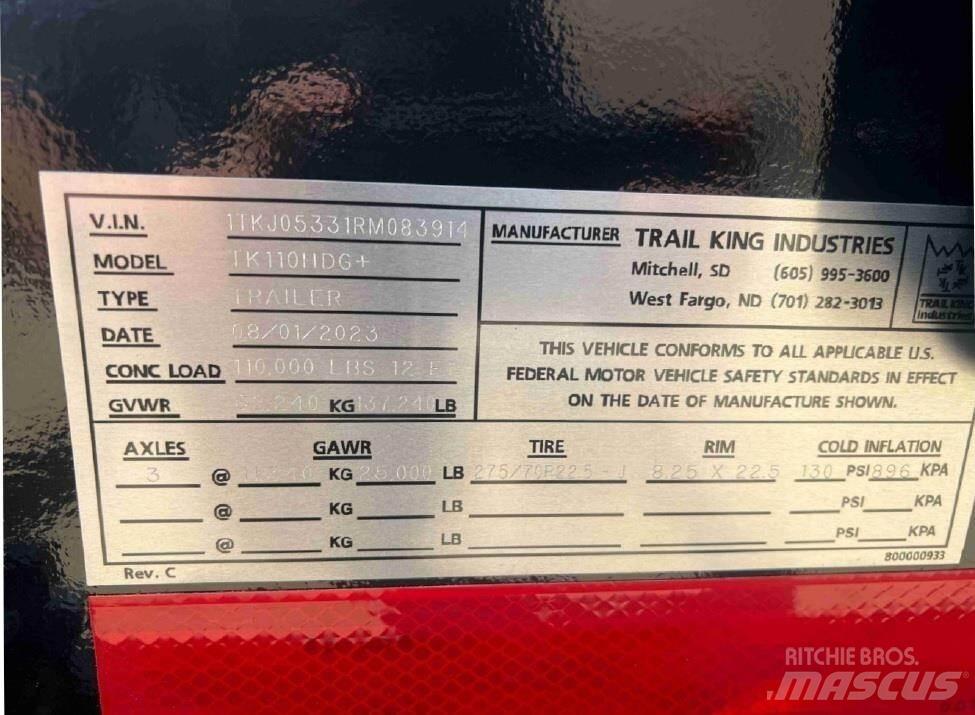 Trail King  Brønnhenger semi
