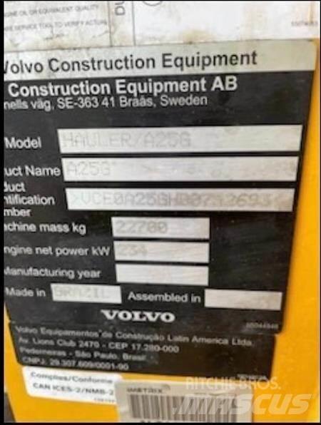 Volvo A25G Rammestyrte Dumpere