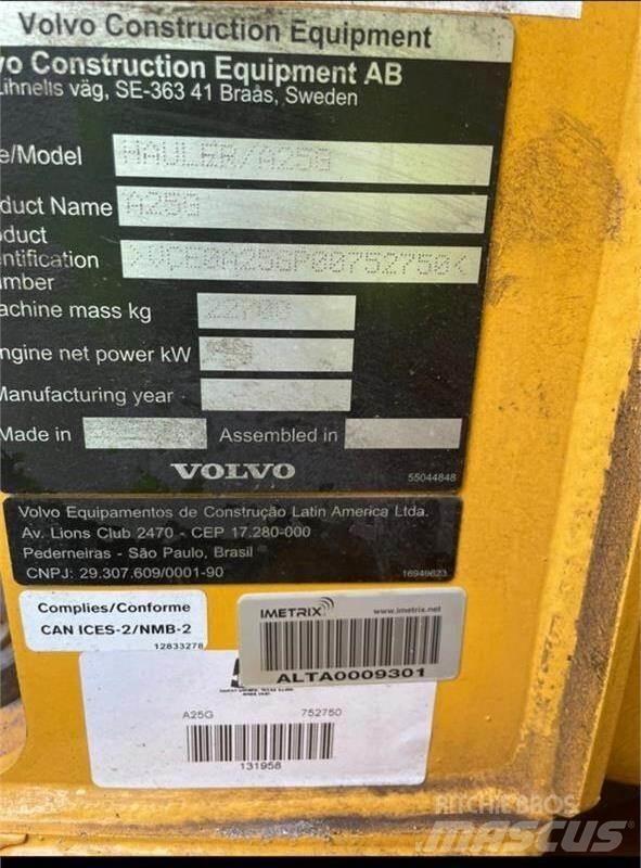 Volvo A25G Rammestyrte Dumpere