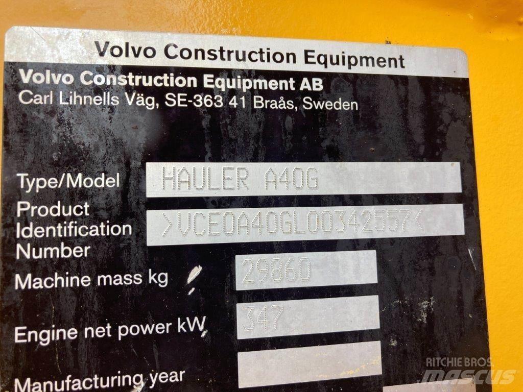 Volvo A40G Rammestyrte Dumpere
