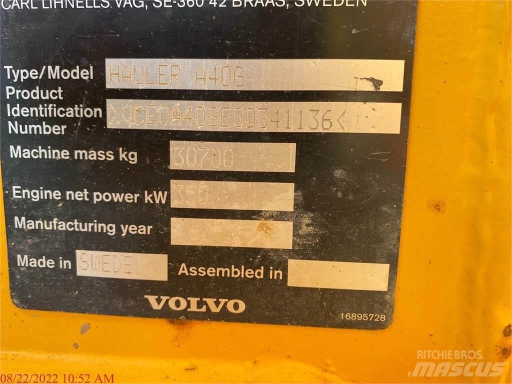 Volvo A40G Rammestyrte Dumpere