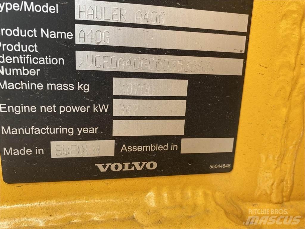 Volvo A40G Rammestyrte Dumpere