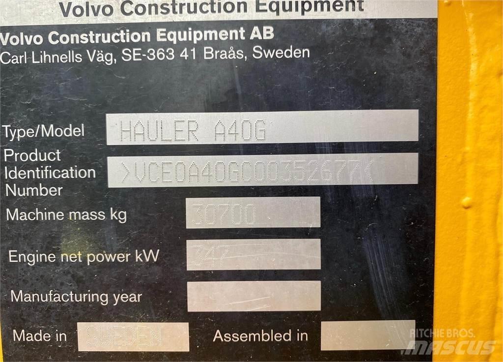 Volvo A40G Rammestyrte Dumpere