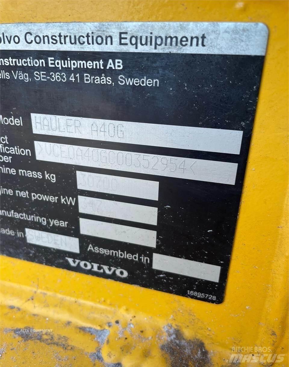 Volvo A40G Rammestyrte Dumpere