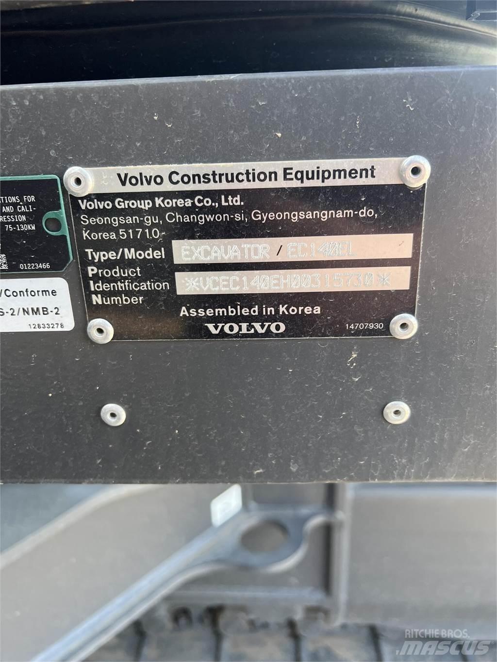 Volvo EC140EL Beltegraver