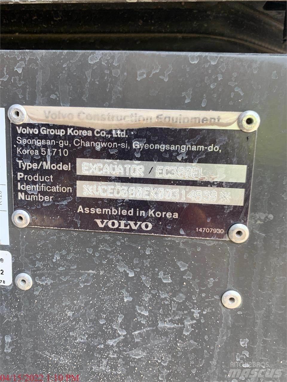 Volvo EC380EL Beltegraver