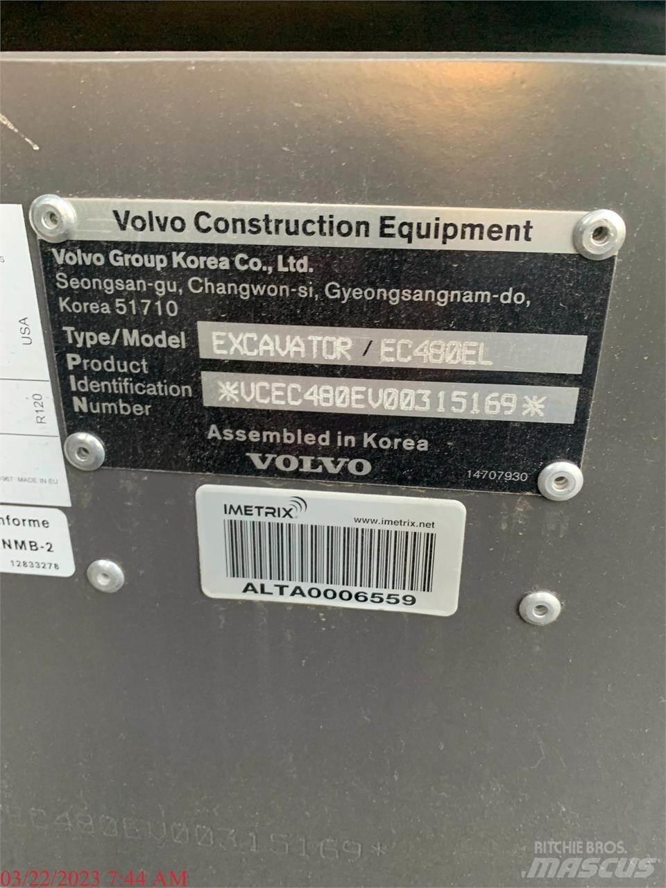 Volvo EC480EL Beltegraver