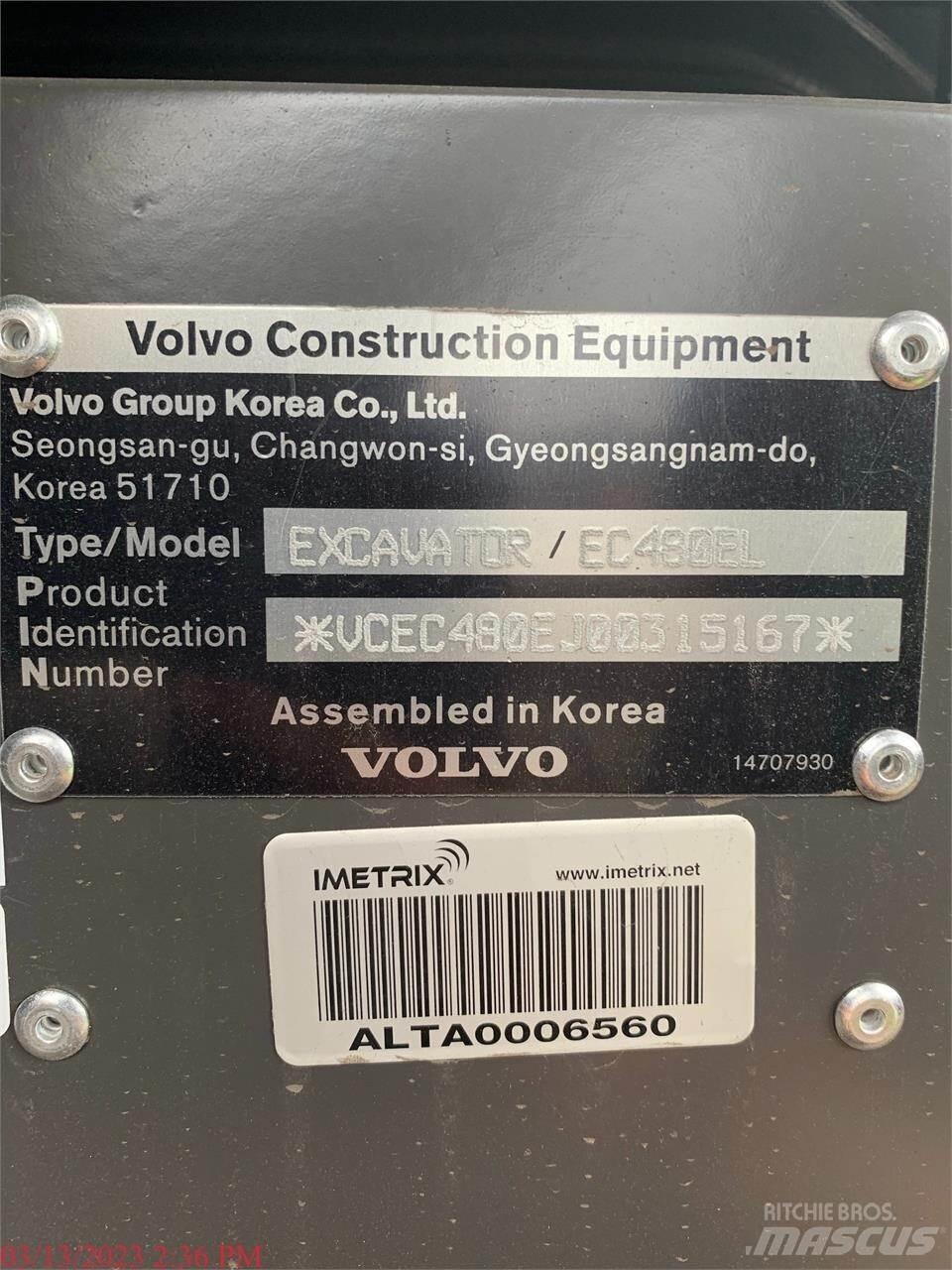 Volvo EC480EL Beltegraver