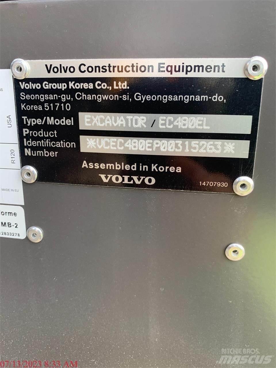 Volvo EC480EL Beltegraver