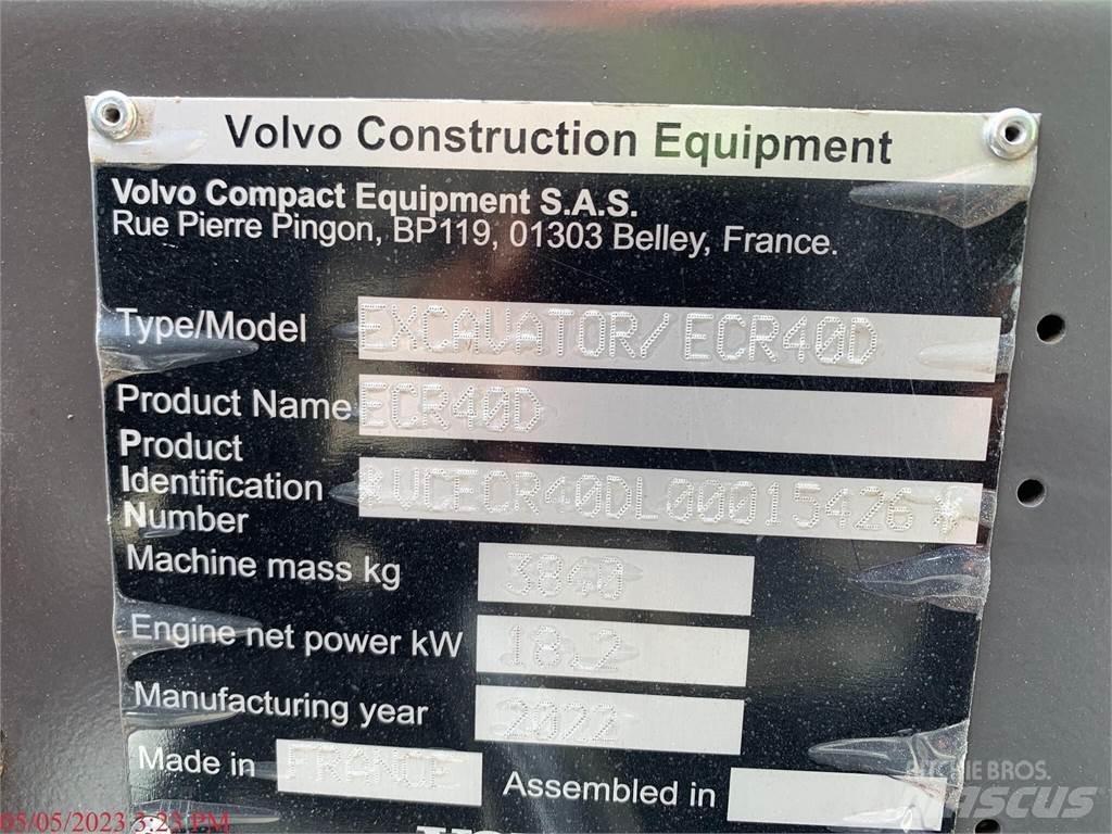 Volvo ECR40D Minigravere <7t