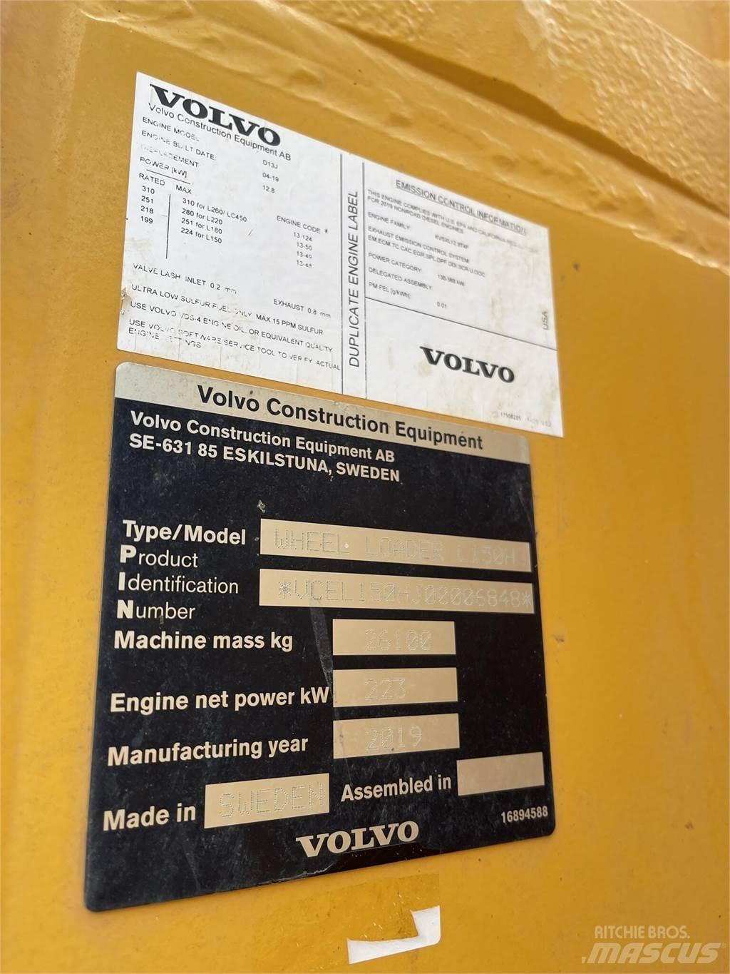 Volvo L150H Hjullastere